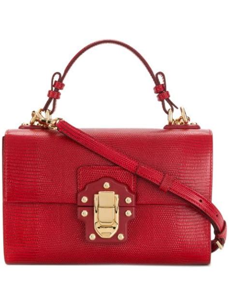 dolce gabbana lucia bag red tiziana fausti|Red Dolce & Gabbana Bags for Women .